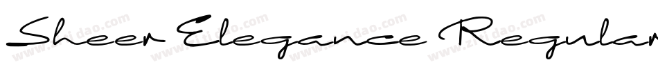 Sheer Elegance Regular字体转换